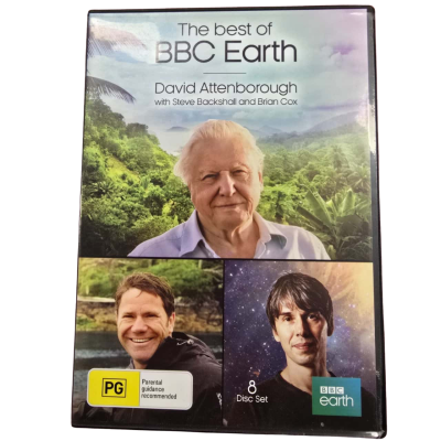 The Best of BBC Earth - David Attenborough, Steve Back shall and Brian Cox 8 Disc Set