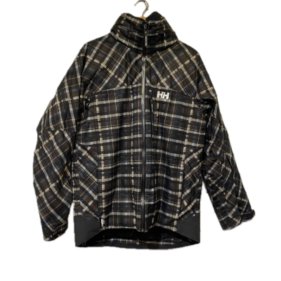 Helly Hansen Mens Jacket and Pants Set Size L Beige / Black  / Brown / Checked / Navy Blue with Thinsulate