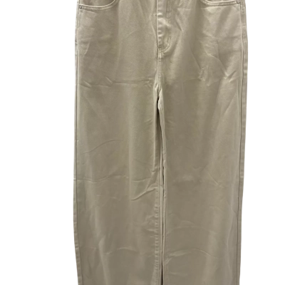  Charcoal   Size 10 Wide Leg Jeans Beige 