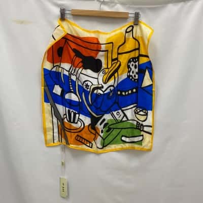 DIP Women's 100% Silk Square Scarf Size 0 Multicoloured BNWT