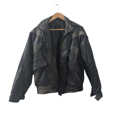 Mens Gerald Leather Jacket - Size XXL