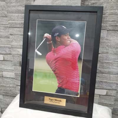 Tiger Woods Golfing "Superstar" Framed Picture 