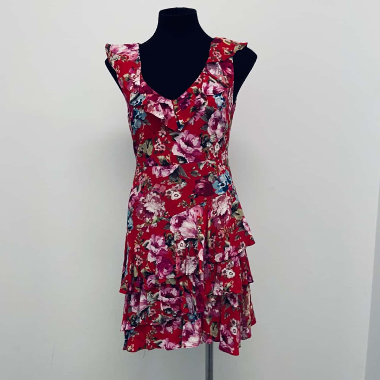 forever new red floral dress BNWT Women's New Forever 21 Floral Dress Size Medium Red Sleeveless Flower