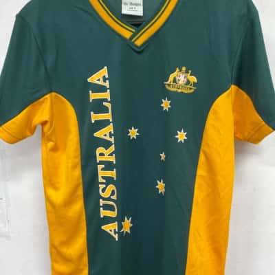Australian cricket Mens  Size S Jersey Green / Yellow 