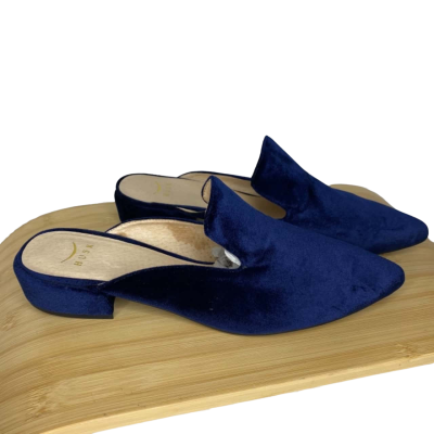 Husk Womens Size 40 Blue Velvet Slip ons 