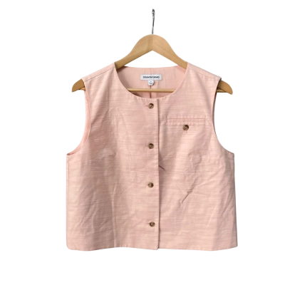 Country Road Womens  Size 12 Button Up Top Peach 