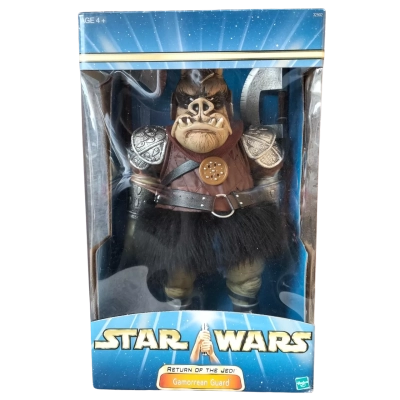 Star Wars Return of the Jedi Gamorrean Guard. Made by Hasbro in 2002.  30 cm tall figurine approx.