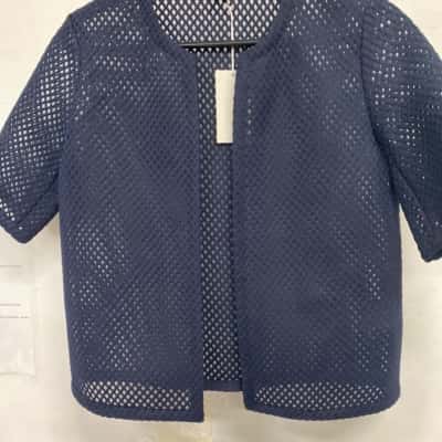 COS Womens  Size XS 3/4 Sleeve Top Blue 