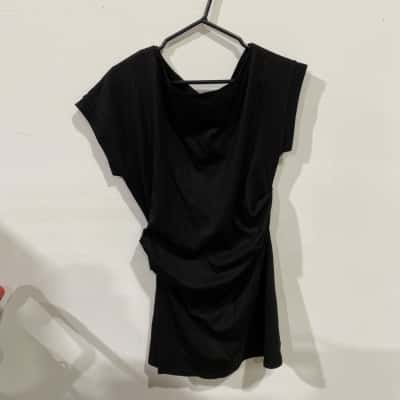 Charcoal Adelaide Mini Dress Womens  Size 12 Black RRP$75
