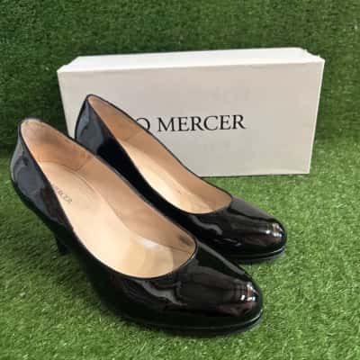 Jo Mercer Waverley Black Patent Shoes Size 9