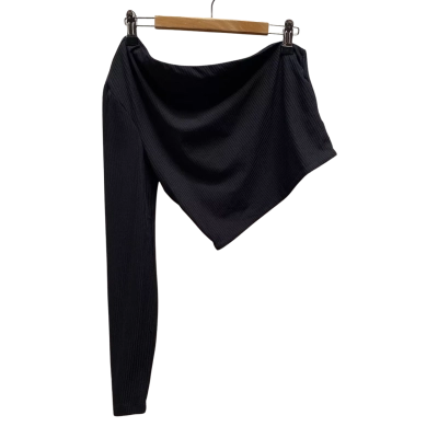 Kookai Womens Black Asymmetrical Top Size 0