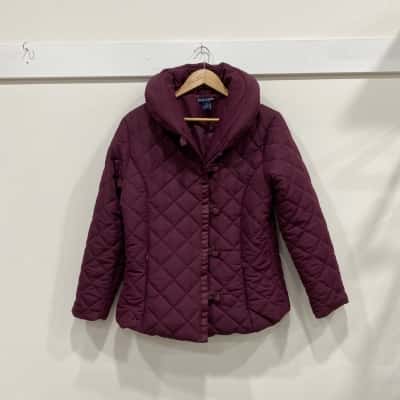 Equinox  Womens  Size 10 Puffer Jacket Maroon 