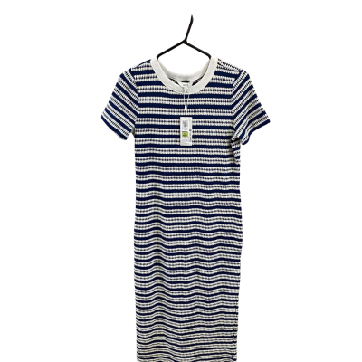 M&S Womens navy mix dress Size 12 
