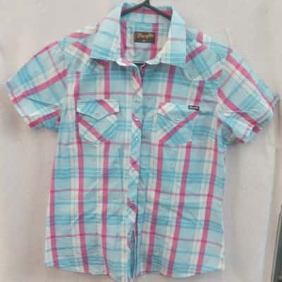 Wrangler Kids  Size 12 Tops & T-shirts Blue / Pink  / White 