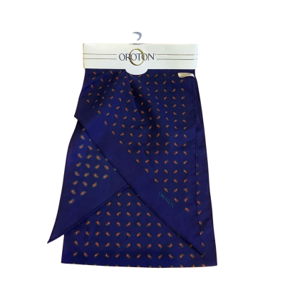 New Oroton Women's  Summer Scarf Blue Pattern 