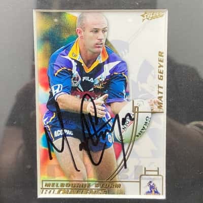 Matt Geyer signed card in photo frame