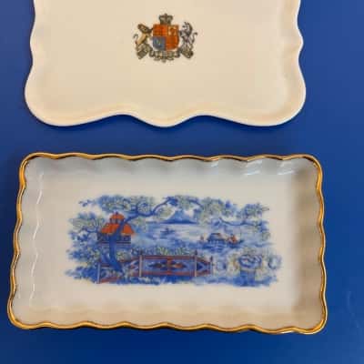 Vintage trinket dishes x 2 