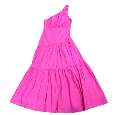 All About May   Size 10 One Shoulder Tiered Skirt Dress Pink    BNWT 