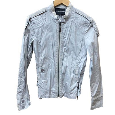Emporio Armani Light Grey Zip Up Jacket Size 6 