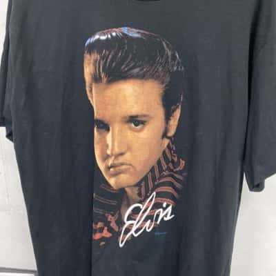 Elvis Mens  Size XL Short Sleeve T-shirt Black  