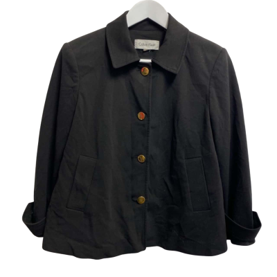 Calvin Klein Womens  Size L / M Blazer Black  