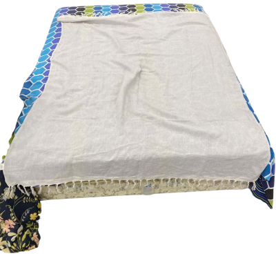 Provincial Home Living Linen Throw  Grey 180 x 130 cm  NWOT      (hanger)