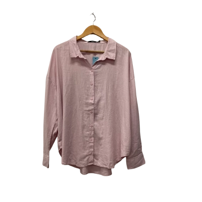 Sportsgirl Womens  Size 16 Long Sleeve Shirt Pink  