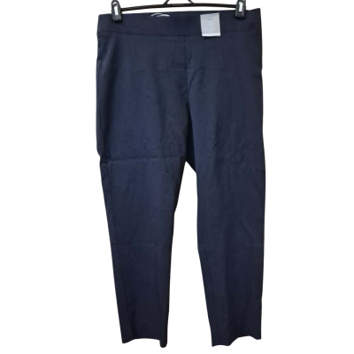  Womens Suzannegrae Size L Slim Ankle Pants Navy Blue 