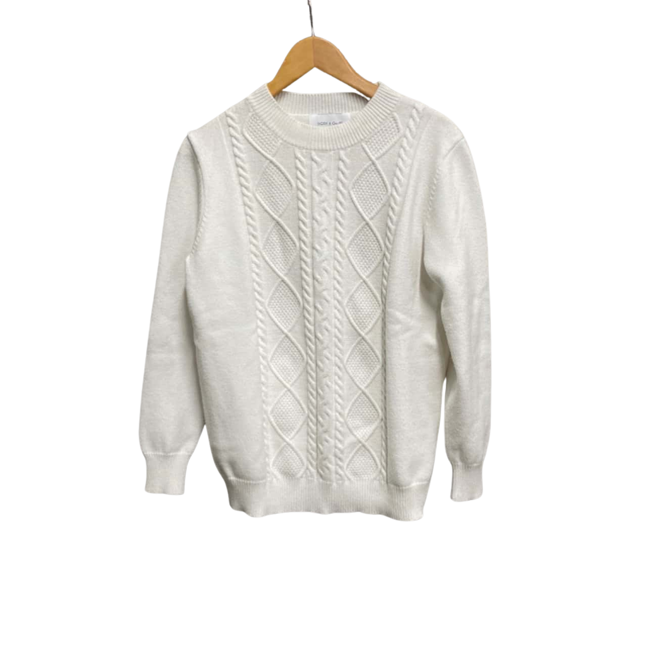 Ivory & Chain Womens Size S Jumpers White (s)