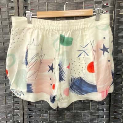 Sass & Bide Womens  Size 10 Shorts Off White / Pattern 