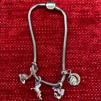 Designer bracelet with charms 