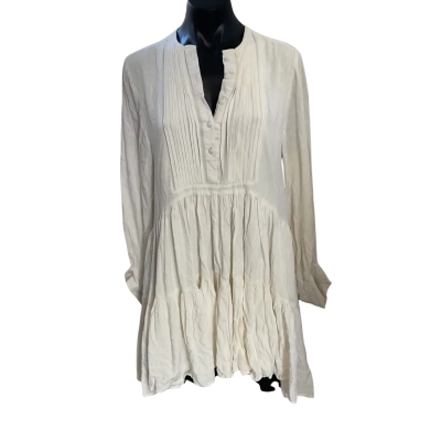 Pink Diamond Womens  Size 14 Babydoll Dress White 