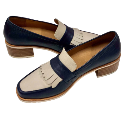 Aquila Womens Shoes Size 41 Brown / Navy Blue / White 