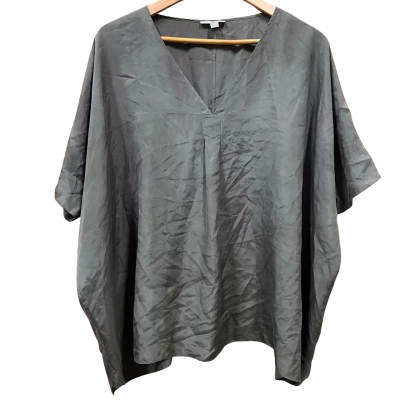 COS Khaki Green V-Neck Top Size M