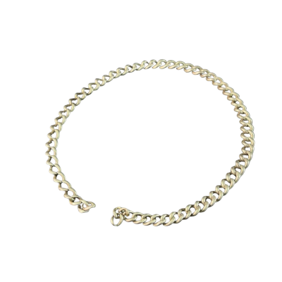  Mens graduated Sterling silver bracelet with missing clasp