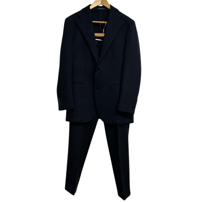 Suit Supply Mens Size 38 Black/Dark Navy Blue Suit 