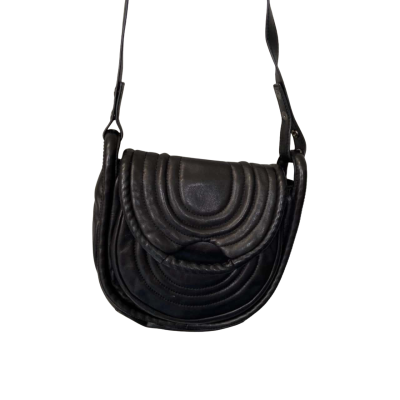Mimco Womens Handbag Leather Black  