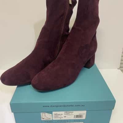 Django & Juliette - Checkie DJ - Size 40 Boots Purple 