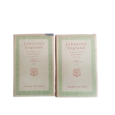 Johnson's England; An account of Life & Manners Vol:1 & 2