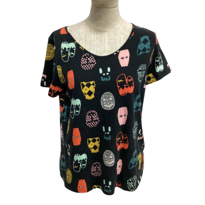 Gorman + Fred Fowler  Size 10 T-shirts Black  / Multicoloured 