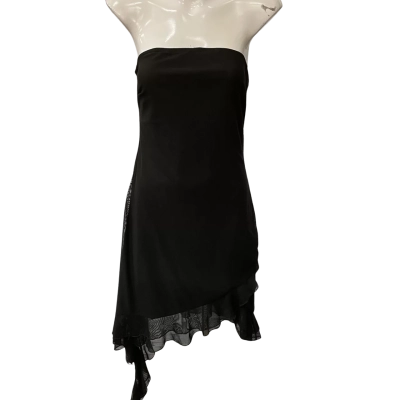 Perfect Stranger Womens  Size 12 Strapless Dress Black  