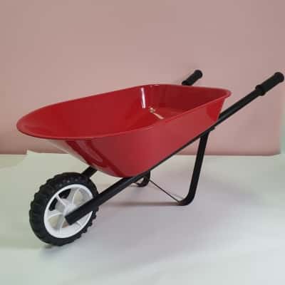 HipKids Steel Toy Wheelbarrow Red