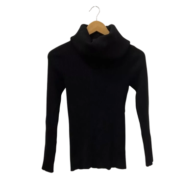 Witchery Womens  Size S Roll Neck Jumper Black  