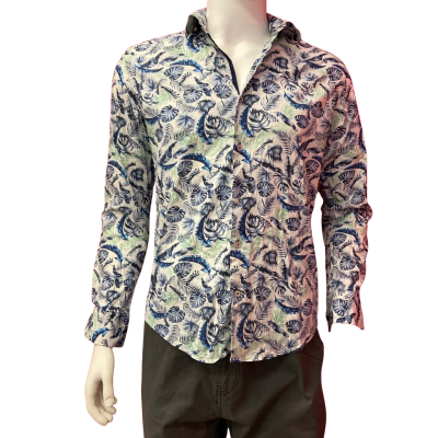 ***Daniel Hechter Mens  Size M Pattern Cotton Shirt
