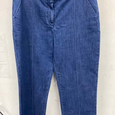 Trenery Womens  Size 10 Wide Leg Jeans Blue 