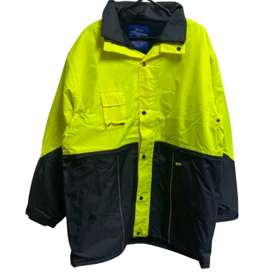 Atex Unisex Size XL High Vis Jacket Green/Navy Blue