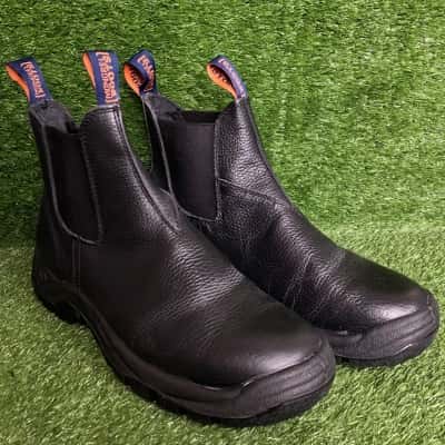 Mongrel Boots Black Leather Elastic-Sided Boots Size 8.5