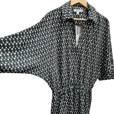 New With Tags DAVID JONES Size 10 Long Sleeve V neck Drape Dress
