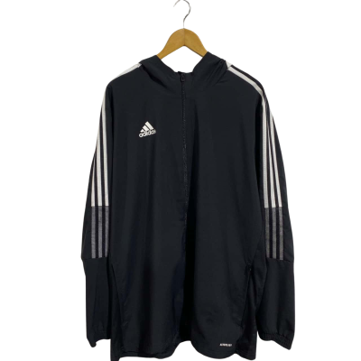 Adidas Mens Size XL Black zip-up jacket 