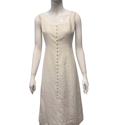 Keepsake the Label Womens  Size M Midi Dress Cream 